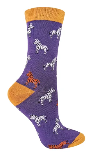MISS SPARROW - Womens Novelty Animal Soft Bamboo Atmungsaktive Socken