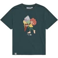 Bavarian Caps T-Shirt Bavarian Caps Damen T-Shirt "Pumuckl Schleckeis" - dunkelgrün (T-Shirt, T-Shirt)
