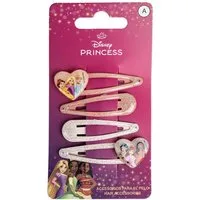 Cerda Haarspange Disney Princess Haaraccessoires – 4 Stück Kinder Haarspangen