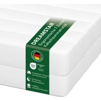 Kaltschaummatratze 7-Zonen Simple Flex - H2/H3 - 80x200 90x200 120x200 140x200 180x200, Dreamstar, ergonomisch & atmungsaktiv - verschiedene Größen und Höhen