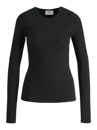 JJXX - JXFREYA STR LS RIB TEE JRS NOOS Black - Gr. - M