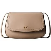 Calvin Klein Umhängetasche CK FLAP CAMERA BAG, Damen Schultertasche, Abendtasche mit CK-Logo