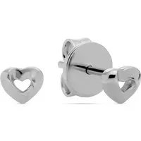 JETTE Paar Ohrstecker JETTE Damen-Ohrstecker 925er Silber, recycelt Herz, TWISTED HEART