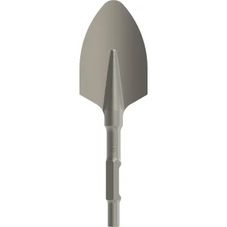 Bosch PRO Spatmeißel mit 30-mm-Sechskantaufnahme, abgerundet, 400 x 135 mm - 2608690110