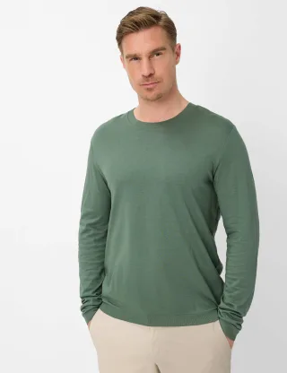 Brax Herren Shirt Style TIMON thyme Grün Khaki, grün - khaki, Gr. 4XL