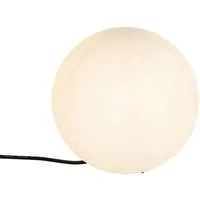 Qazqa Außen-Stehlampe Nura, ohne Leuchtmittel, Warmweiß, QAZQA Außen Boden­leuchte, e27, Weiß, Kunststoff, Modern