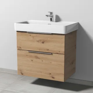 Sanipa 3way Waschtischunterbau zu Laufen Pro S Waschtisch mit 2 Auszügen, Eiche Natural-Touch UM76885