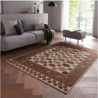 TaraCarpet Teppich Moderner Orientteppich Farah Kelim, rechteckig, Höhe: 6 mm, Wohnzimmer, Schlafzimmer, Esszimmer, Farah Kelim creme 140x200
