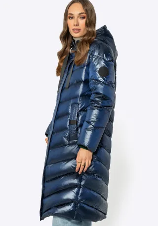 Wittchen Damen Stepp-Daunenmantel Marineblau Nylon