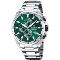 Festina Chronograph Chronograph Sport F20463/3, Armbanduhr, Quarzuhr, Herrenuhr, Stoppfunktion, Edelstahlarmband