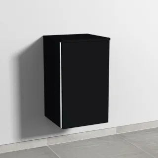Sanipa 3way Unterschrank mit 1 Tür, Schwarz-Matt, BS13908 BS13908