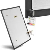 Juskys Insektenschutz-Fensterrahmen Fliegenschutzgitter, individuell kürzbar, pflegeleicht