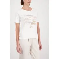 Monari T-Shirt Rundhalsausschnitt, Regular Fit, Strasssteine