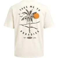 Neverless Oversize-Shirt Herren T-Shirt - Take me to Paradise - Oversized Relaxed Fit Sommer mit Print