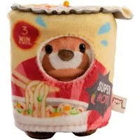 Nici Kuscheltier mymochi, Set roter Panda Akai 8cm mit Gewürz & Instant-Nudel Kostüm (Set), in Geschenkbox