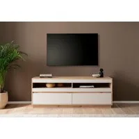 Home affaire Lowboard Sonora, moderner TV-Unterschrank, Kommode in Eiche Artisan, TV-Schrank, filigrane Rahmenoptik, ausreichend Stauraum, vielseitig einsetzbar