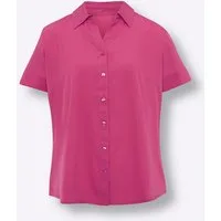 Sieh an! Klassische Bluse Hemdbluse Kurzarm