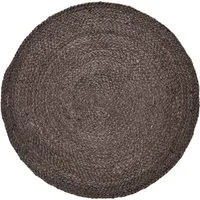 Marrakesch Orient & Mediterran Interior Teppich Boho Teppich Abrila handgefertigt aus Jute in Braun 80 cm handgemacht, Höhe: 1 mm, Handarbeit