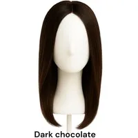 NOGI Echthaarperücke NOGI Luxe Flow, Mittellanger Sleek-Schnitt, 35-40 cm, echtes Haar, Monofilament