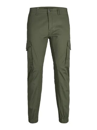 JACK&JONES - JPSTPAUL FLAKE CARGO OLIVE NIGHT NOOS Olive Night - Gr. - 32