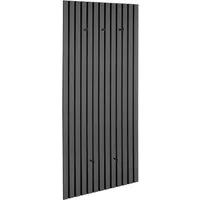 MIRRORS AND MORE Garderobenpaneel GRACE, 50 x 125 cm, Grey Oak Dekor, mit 5 Haken