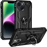 CoolGadget Handyhülle Armor Shield Case für Apple iPhone 14 6,1 Zoll, Outdoor Cover mit Magnet Ringhalterung Handy Hülle für iPhone 14