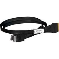 Kabel SlimSAS x8 SFF-8654 > 2x OCuLink x4 SFF-8611 schwarz, 50cm