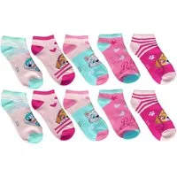 PAW PATROL Feinsocken 5x PAW PATROL Mädchen Socken kurze Strümpfe Sneakersocken Mädchenstrümpfe Gr.27/30 31/34 35/38