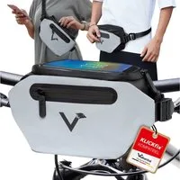 Valkental Lenkertasche Fahrradtasche vorne für Lenker, wasserdicht & reflektierend, 5 L