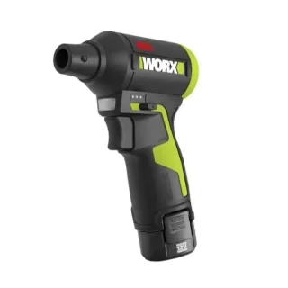WORX WU094 12V Brushless Dust Blower 128m/s High Wind Speed Lightweight Design Powerful Airflow Versatile Nozzle Attachm