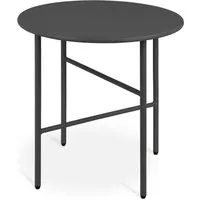 bomoe Beistelltisch Beistelltisch Outdoor Gartentisch Rund Ø 53 cm Finn, Schwarz, Wohnzimmer Couchtisch Leicht In- & Outdoor Balkon Tisch Terrasse