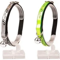 DUVO+ Katzen-Halsband Reflektierendes Katzenhalsband Pfoten PVC