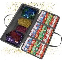 relaxdays Aufbewahrungsbox Geschenkpapier Aufbewahrung (1 St), grau