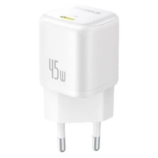 Baseus PicoGo GaN Ladegerät 45W EU Weiß