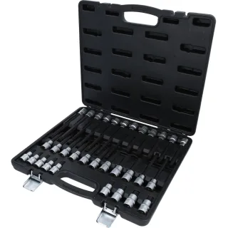 KS Tools 1/2 Zoll RIBE Bit-Stecknuss-Satz, 32-tlg, kurz, lang und extra lang - 911.4520