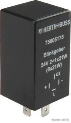 HERTH&BUSS Blinkgeber, 24 V, 4 pins, elektronisch - 75605175
