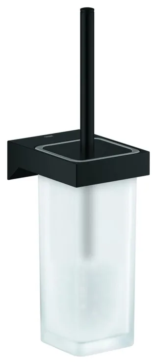 GROHE WC-Bürstengarnitur Selection Cube, 40857 Glas/Metall Wandmont. matt black, 408572430 408572430