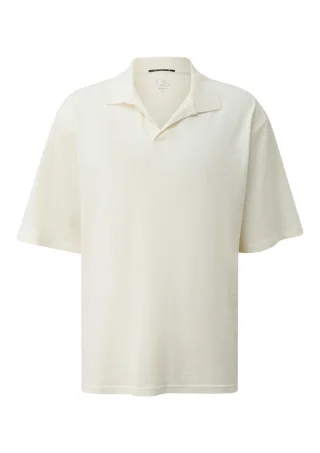 Q/S designed by - Polo-Shirt weiß - Gr. - XL