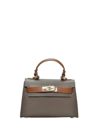 Isabella Rhea Zweifarbig Rindsledertasche