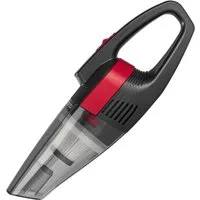 CLEANmaxx Akku-Handstaubsauger Akku Handstaubsauger, 2000 mAh, USB aufladbar grau/rot, beutellos, 7,4 V, tragbar, leicht, ideal für das Auto geeignet