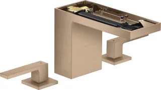 Hansgrohe 3-Loch Waschtischarmatur 110 Axor MyEdition ohne Platte, brushed red gold, 47072310 47072310