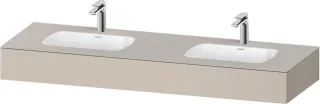 Duravit Qatego Einbauwaschtisch mit Konsole Taupe Matt 1600x550x170 mm - QA4695091910000 QA4695091910000