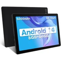 BUFO 10 Zoll Android, 3 GB RAM 64 GB Speicher, Dual-Kamera Tablet (10", 64 GB, Android 14, Dual-Kamera)