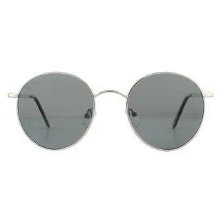 Montana Runde Unisex Silber Rauch polarisierte Sonnenbrille