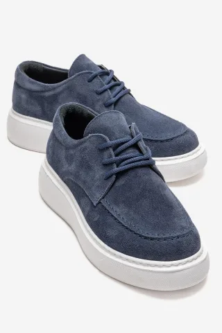 Mareon Leder Schnürsneaker