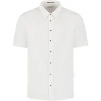 NO EXCESS Leinenhemd Shirt Short Sleeve With Linen - Herrenhemd kurzarm - Leinenhemd