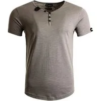 Früchtl T-Shirt mit modischer Knopfleiste