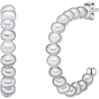 Valero Pearls Paar Creolen Set: VP756 (2-tlg), aus Süßwasser-Zuchtperlen