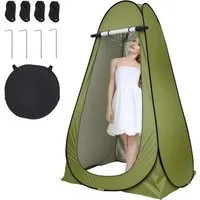 Youyijia Wurfzelt Pop-Up Toilettenzelt – Schwarzes Duschzelt mit UV-Schutz