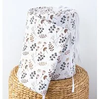 Loolay Bettnestchen PREMIERE! Blumenwiese BRAUN Bettumrandung 420, 360, 210, 180 x 30cm, (Babynestchen Bettsprossen Kopfschutz Babyausstattung Blumen BABYNEST, 100% Baumwolle Babybett Bettschutzgitter Umrandung), 100% Europäische Stoffe und Kleinseri